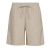 Lava Beige Farvet Hør Shorts