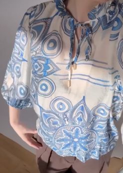 Love & Divine Bluse Love1578 Lyseblå