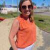 Orange Sally Bluse Fra Freequent