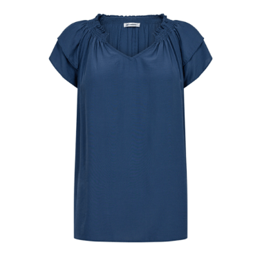 Co Couture Sunrice Top Sky Blue