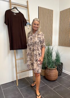 Vanting Kjole Brun/Sort Print