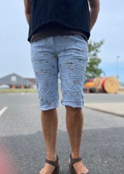 Alternative view of Marta Maris Shorts Lyseblå Med Blomsterprint