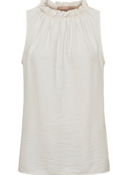 Marta Lucina Top Ensfarvet Beige