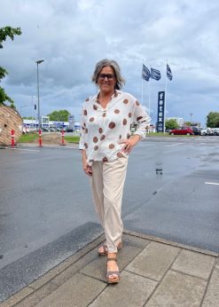 Alternative view of Marta Riva Bluse Hvid Med Brune Prikker