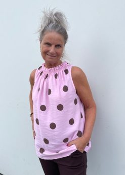 Marta Lucina Pink Med Brune Prikker