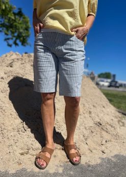 Cream Berta Shorts Stribet
