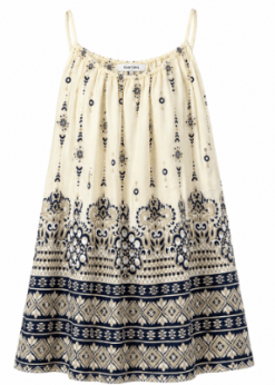 Vanting Stropkjole Gul Print
