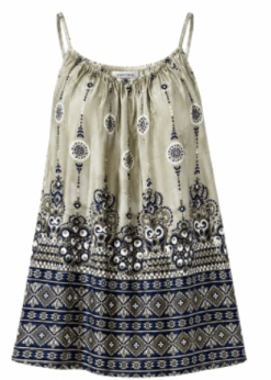 Vanting Stropkjole Khaki Print