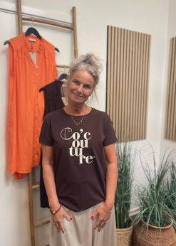 Co Couture Brun-Beige T-shirt