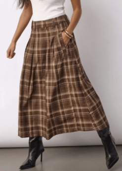 Co Couture Dagny Brun Ternet Nederdel