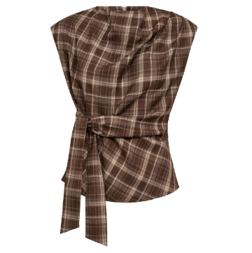 Co Couture Dagny Brun Ternet Top - Billede 3