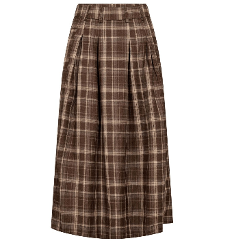Co Couture Dagny Brun Ternet Nederdel - Billede 3