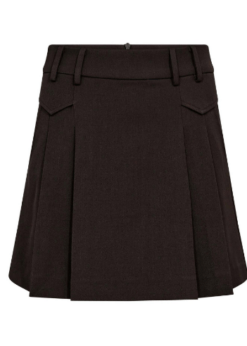 Co Couture Luna Pocket Mini Skirt Dark Brown