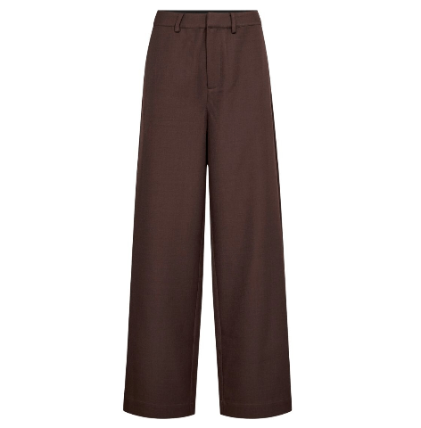 Co Couture Luna Wide Pant Dark Brown