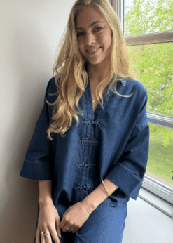 Continue Augusta Chambre Denim Bluse