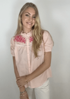 Alternative view of Continue Camilla Stripe Peach-Pink