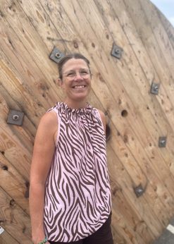 Marta Lucina Top Zebra Pink