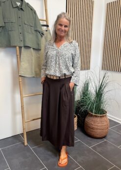 Freequent Adney Bluse Grøn Print - Billede 3