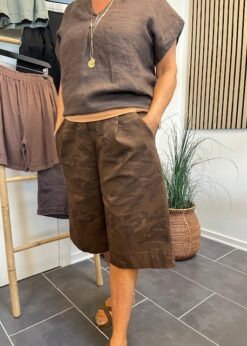 Marta Zuri Brun Camouflage Shorts